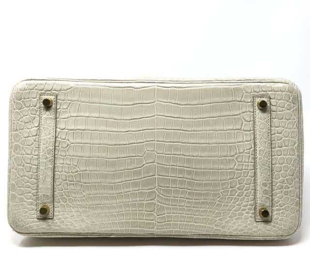 BIRKIN 35 HERMES CROCO BEIGE