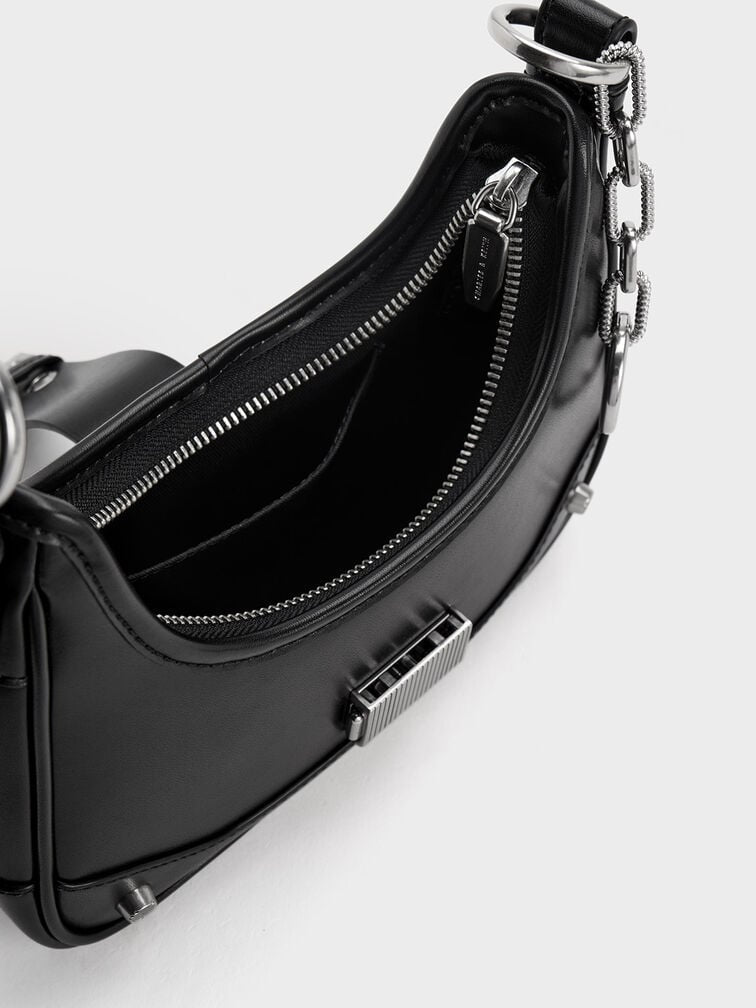 Sac hobo avec ceinture Winslet - Noir