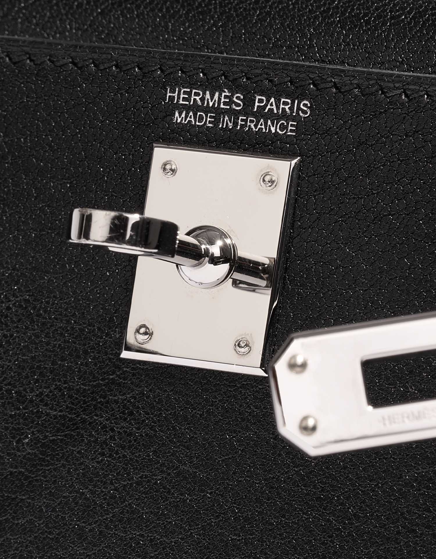 Sac bandoulière Kelly Sellier 25 Hermès Veau Noir