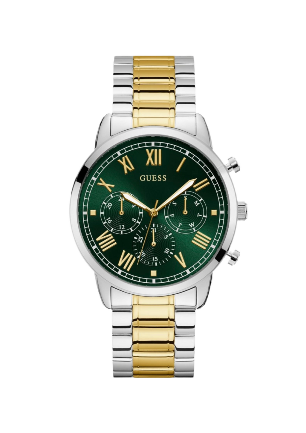 Montre Guess multifonction verte à deux tons