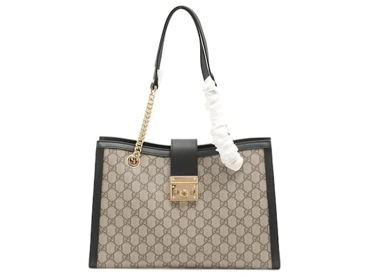 Gucci Sac cabas Padlock GG Supreme Medium Noir