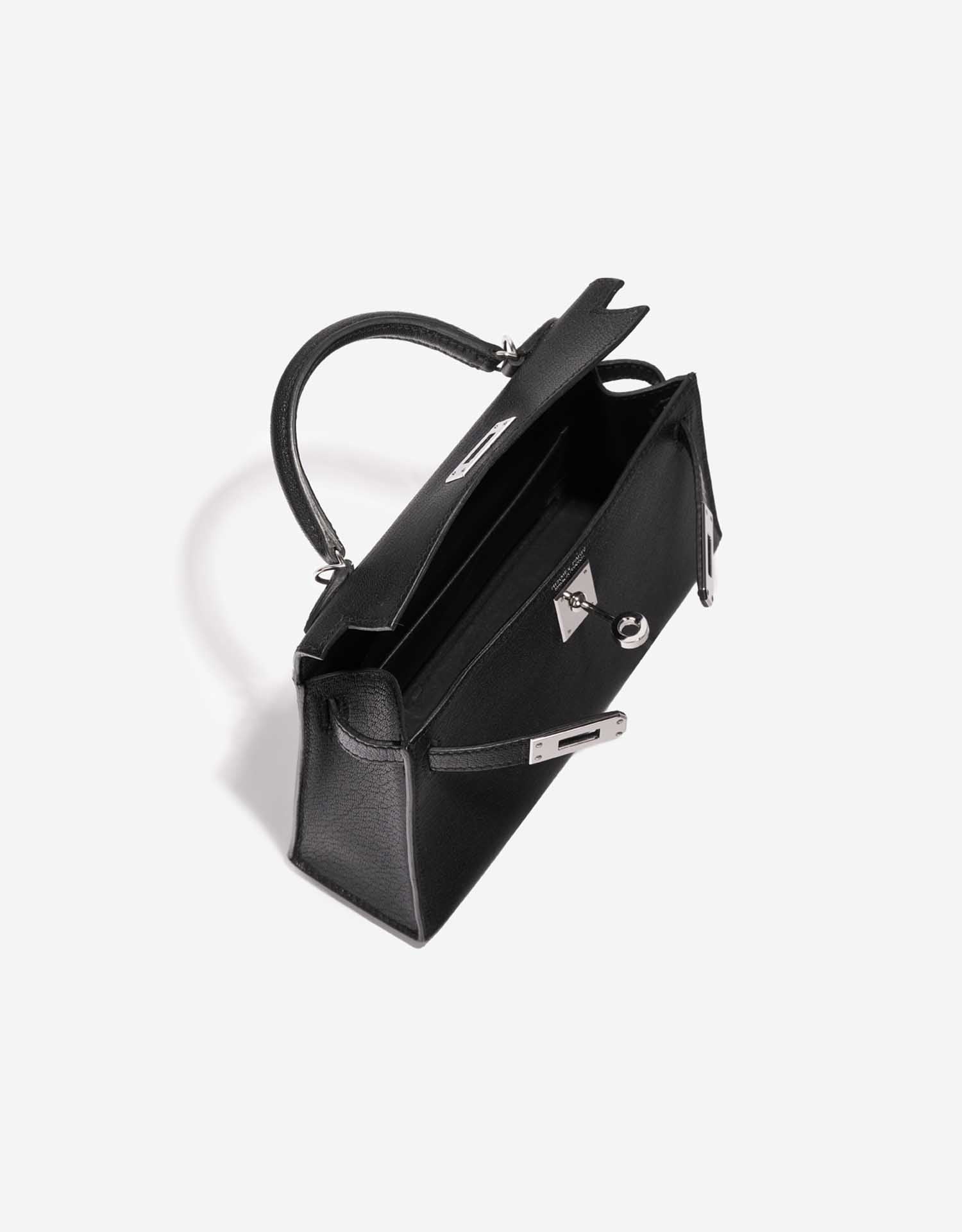 Sac bandoulière Kelly Sellier 25 Hermès Veau Noir