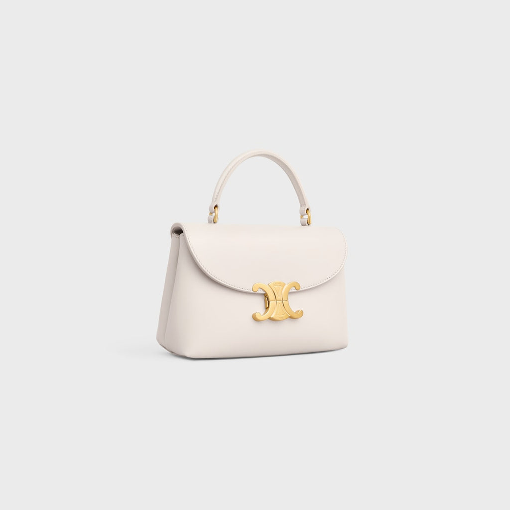 SAC NINO TEEN VEAU SOUPLE GRAINÉ EN BLANC