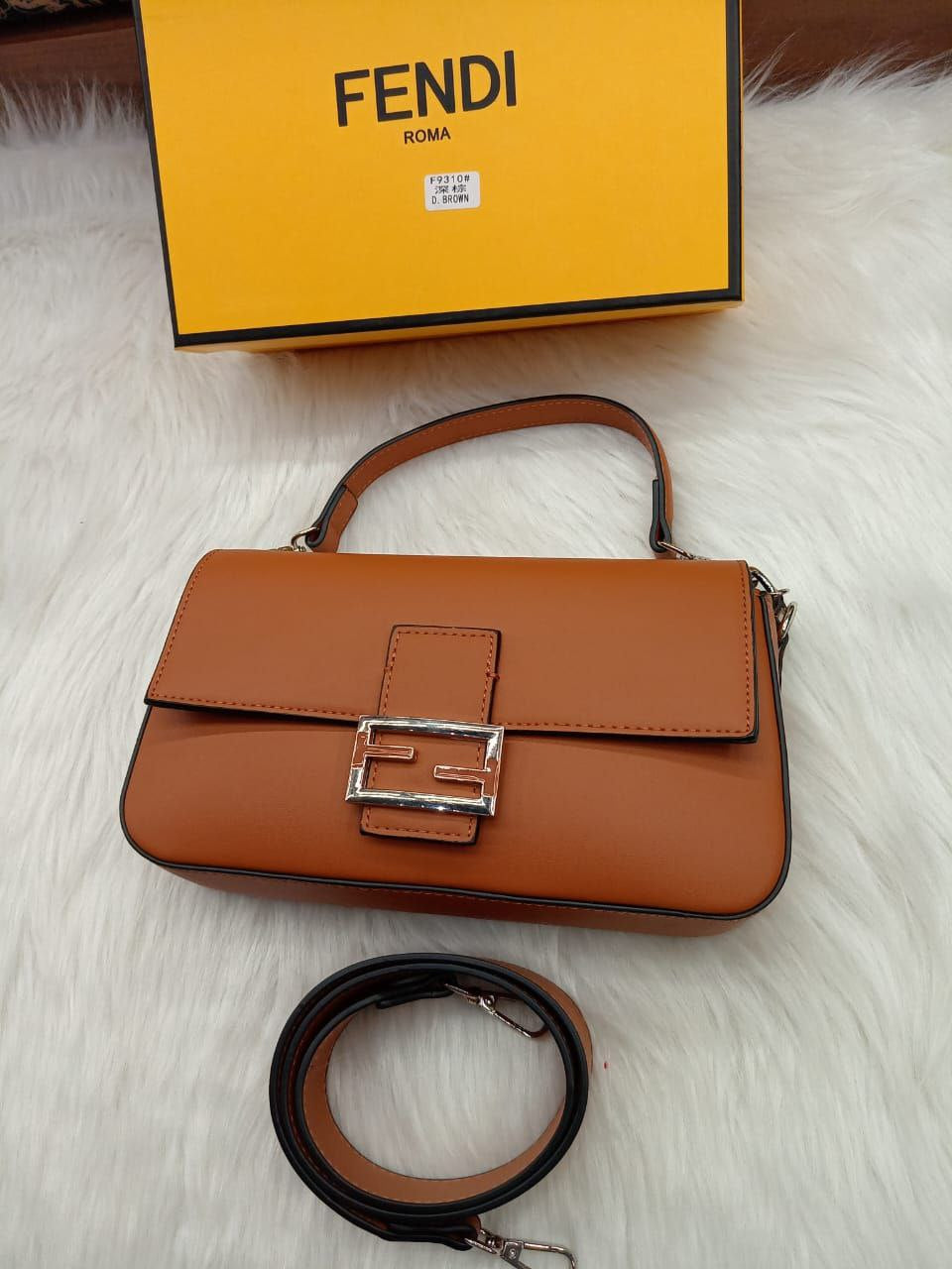 Sac Fendi Selleria marron
