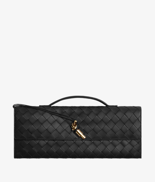 Pochette à anse en souple tressé Intrecciato