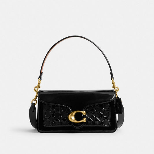 Sac bandoulière Coach Tabby 26 en Signature noir