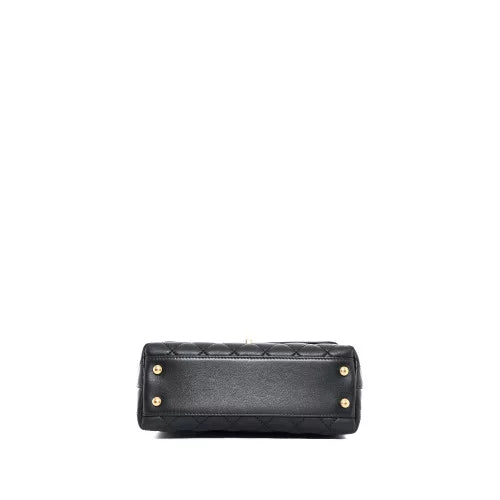 Sac bandoulière Coco Handle Chanel Cuir Strass Anthracite