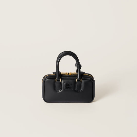 Mini-sac en semi cuir Arcadie En noir