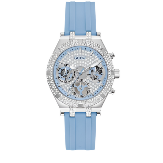 Montre Heiress avec bracelet en caoutchouc bleu
GW0407L1