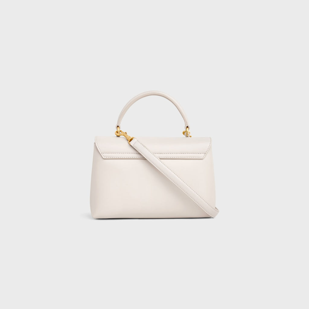 SAC NINO TEEN VEAU SOUPLE GRAINÉ EN BLANC