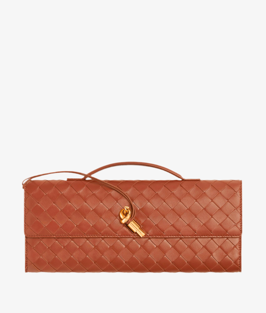 Pochette à anse en souple tressé Intrecciato