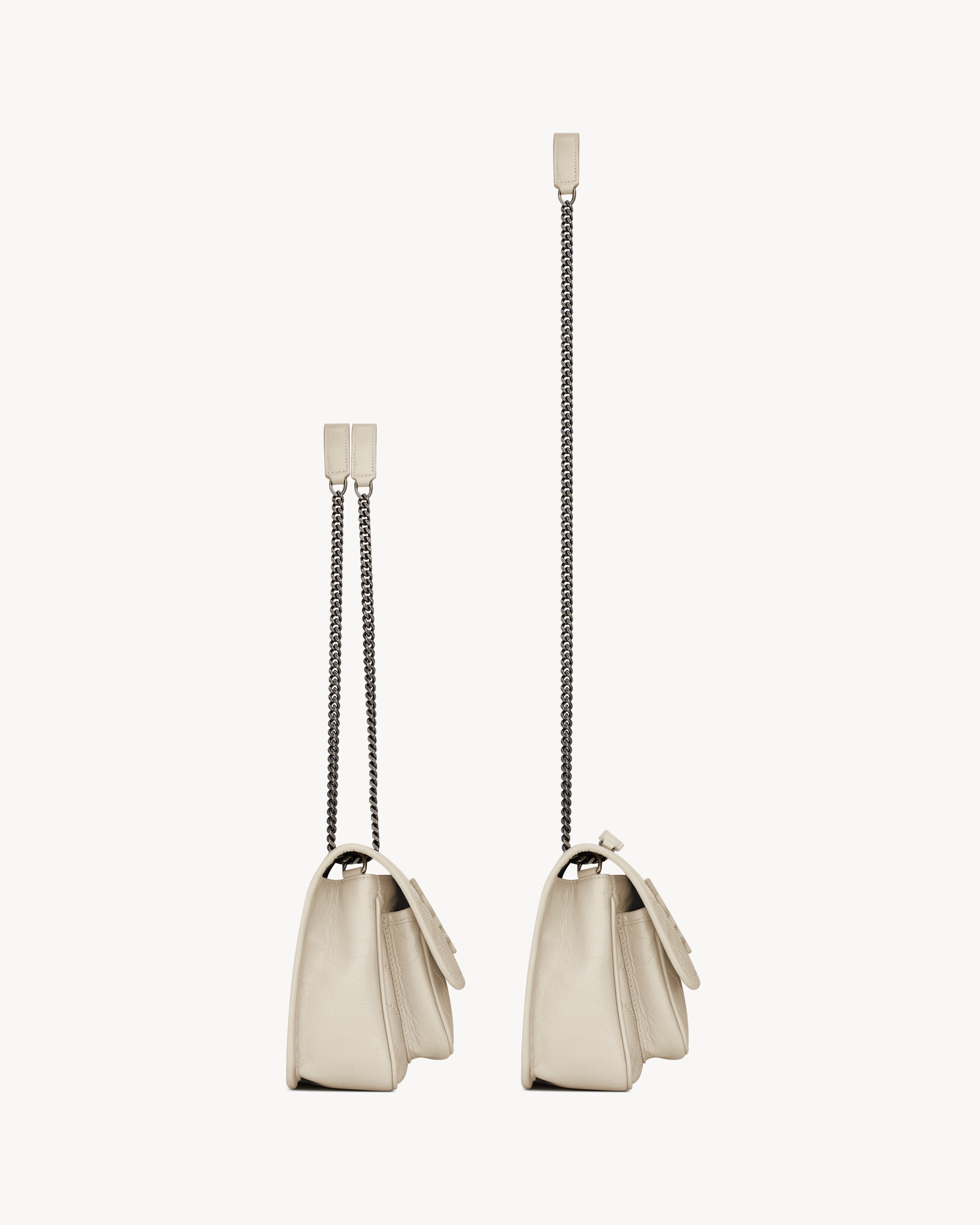 SAC YSL NIKI BABY EN SEMI CUIR 
BLANC VINTAGE