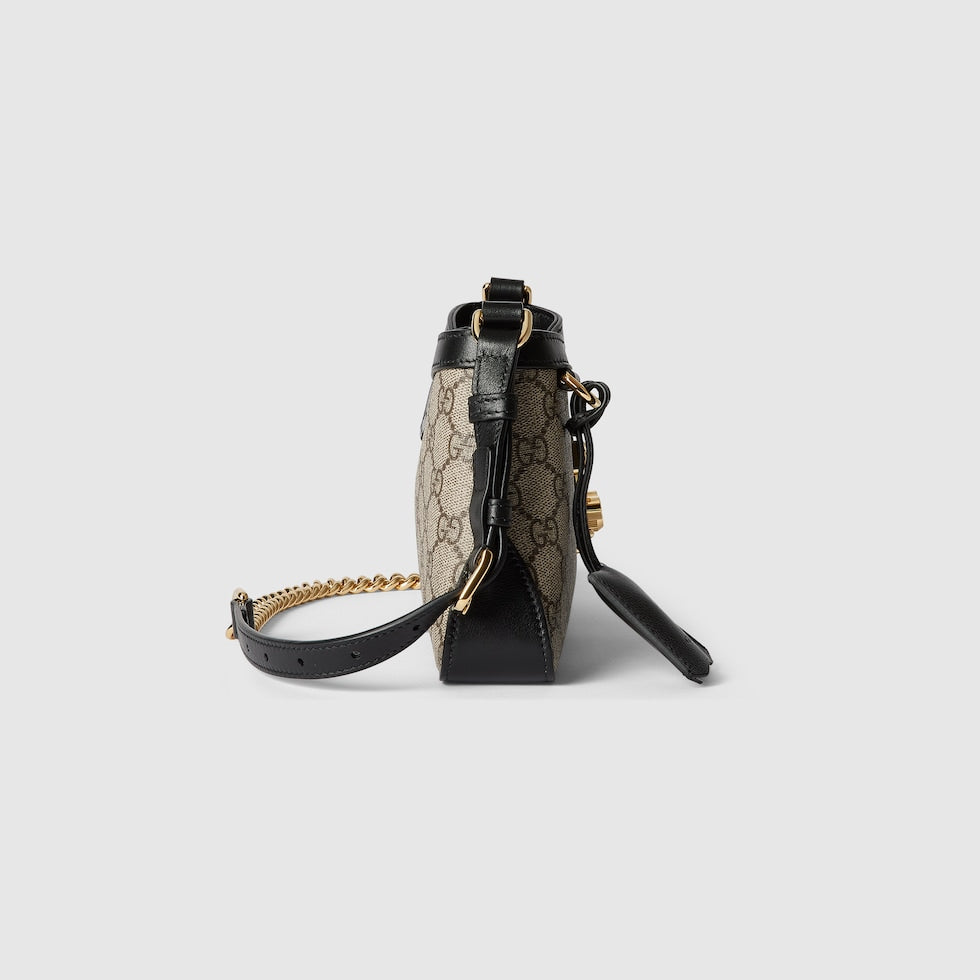 SAC À BANDOULIÈRE PETIT PADLOCK Peau Noire