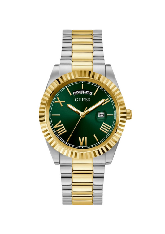 Montre Guess analogique vert et bicolore