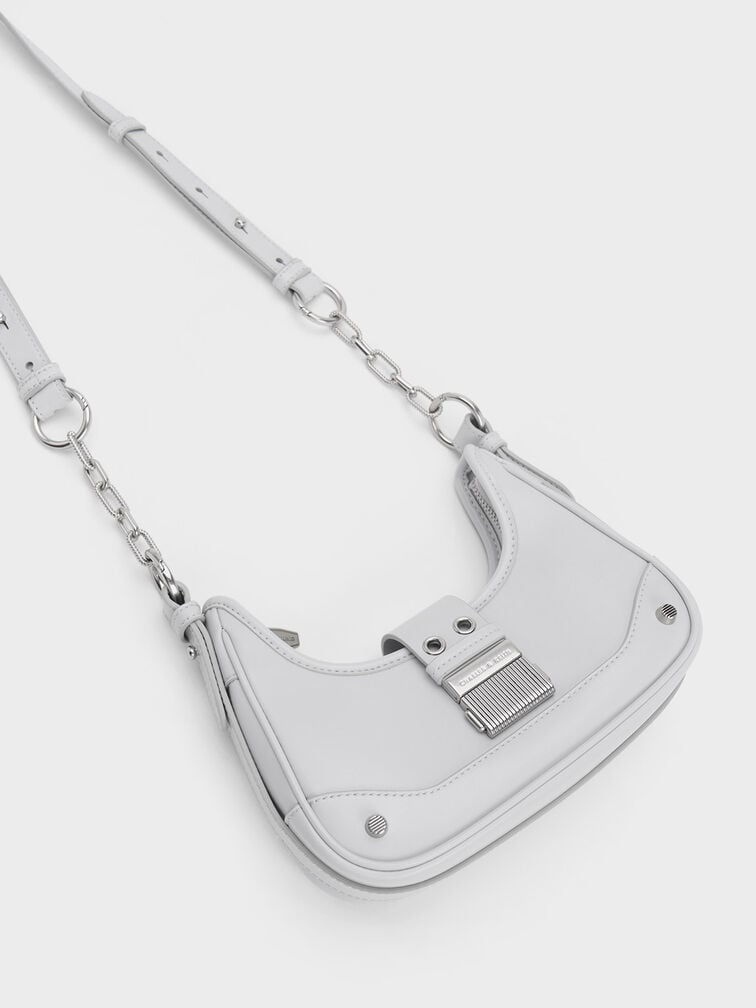 Sac hobo avec ceinture Winslet - Gris clair