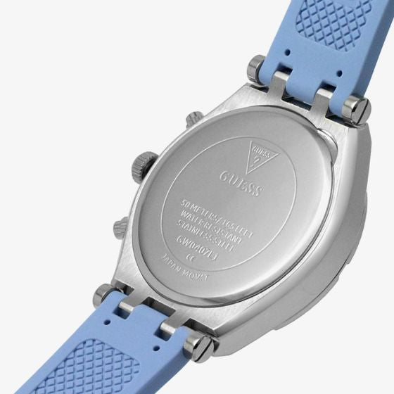 Montre Heiress avec bracelet en caoutchouc bleu
GW0407L1