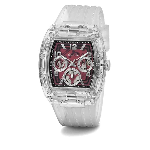 Montre Homme Guess Phoenix - GW0499G9 Bracelet Plastique transparent