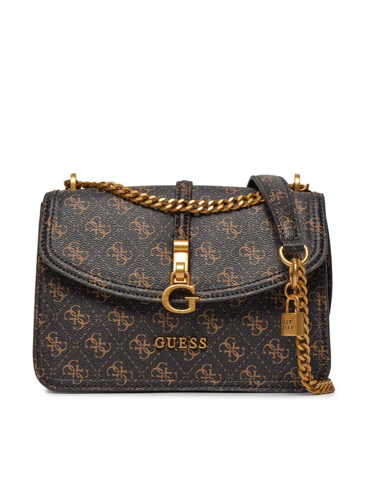 Sac à bandoulière GUESS « James » en marron clair et marron foncé