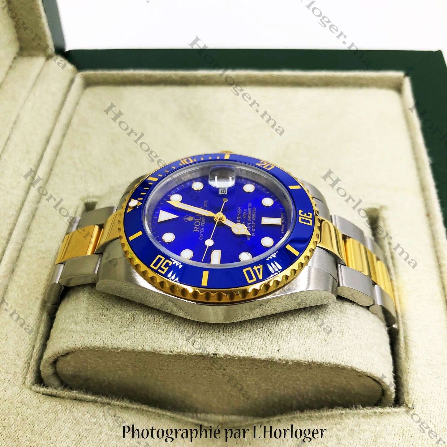 Rolex Submariner Golden silver Blue