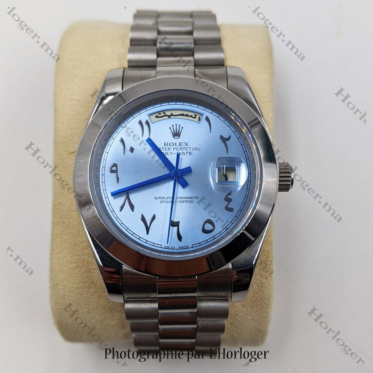Rolex Day-date Ice blue Arabic Dial